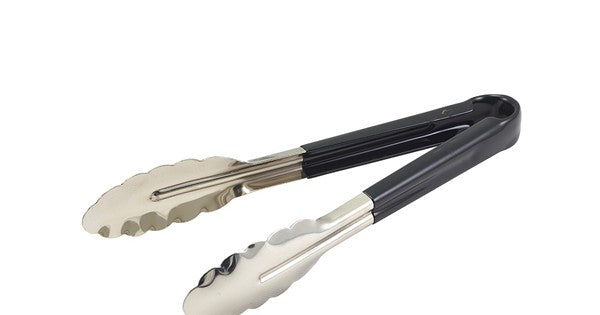 Genware Colour Coded St/St. Tong 31cm Black