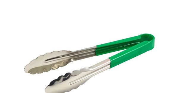 Genware Colour Coded St/St. Tong 31cm Green