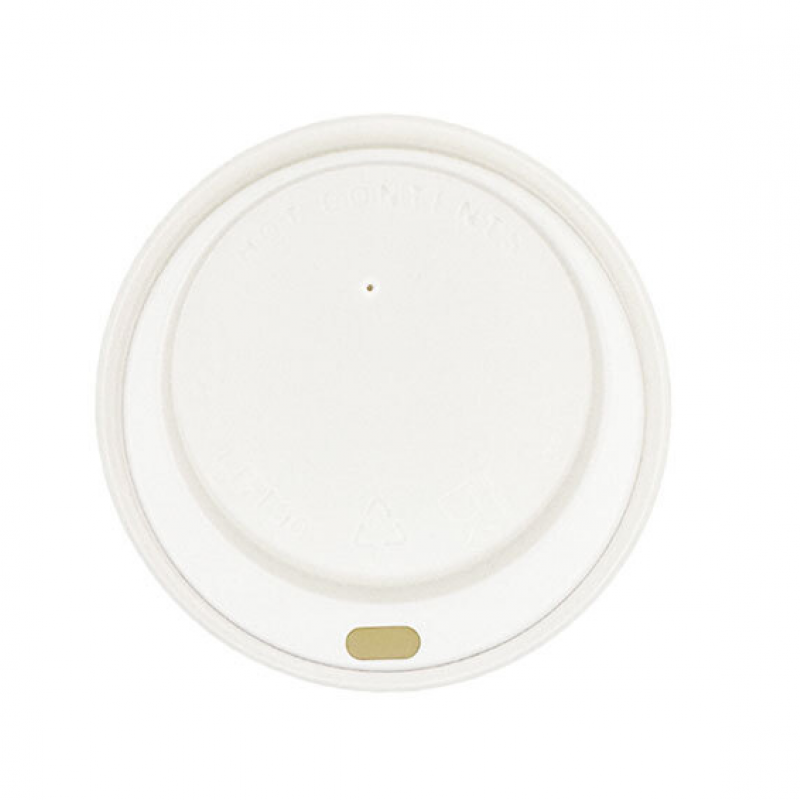 90mm White Hot Cup Lids (12/16oz) (10x100)