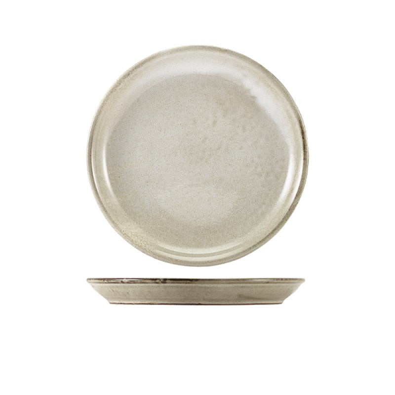 Terra Porcelain Grey Coupe Plate 19cm