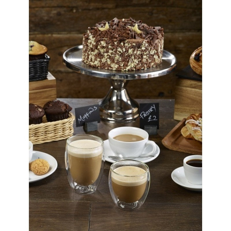 Genware S/St. Cake Stand 13"Dia.6.5" High