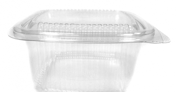 1000cc Square hinged salad container (9x50)