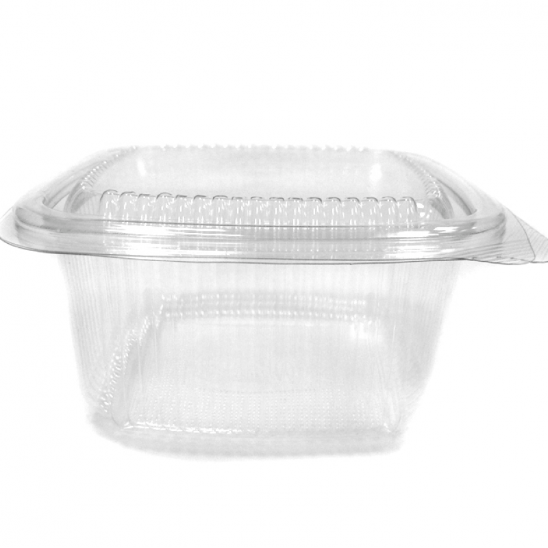 1000cc Square hinged salad container (9x50)