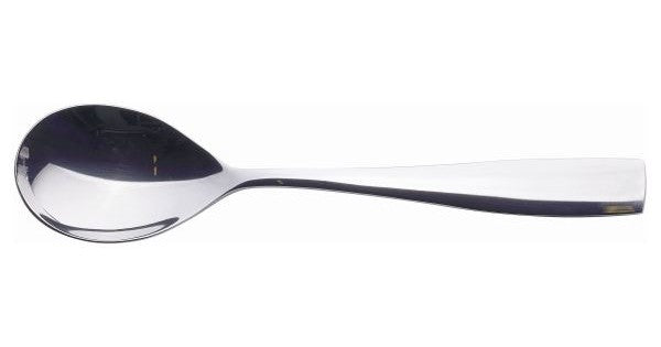 Genware Square Dessert Spoon 18/0 (Dozen)
