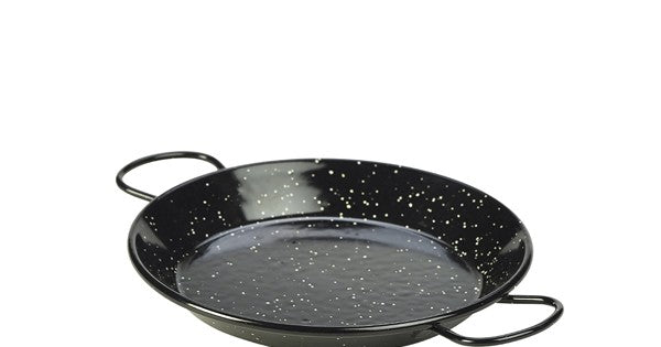Black Enamel Paella Pan 20cm