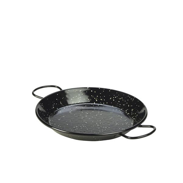Black Enamel Paella Pan 20cm