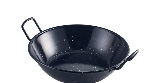 Black Enamel Dish 22cm