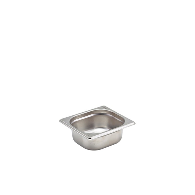 St/St Gastronorm Pan 1/6 - 65mm Deep