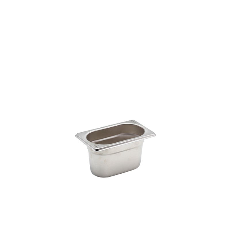 St/St Gastronorm Pan 1/9 - 100mm Deep