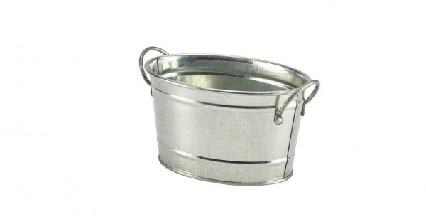 Galvanised Steel Serving Bucket 15.5 x 11 x 8.5cm