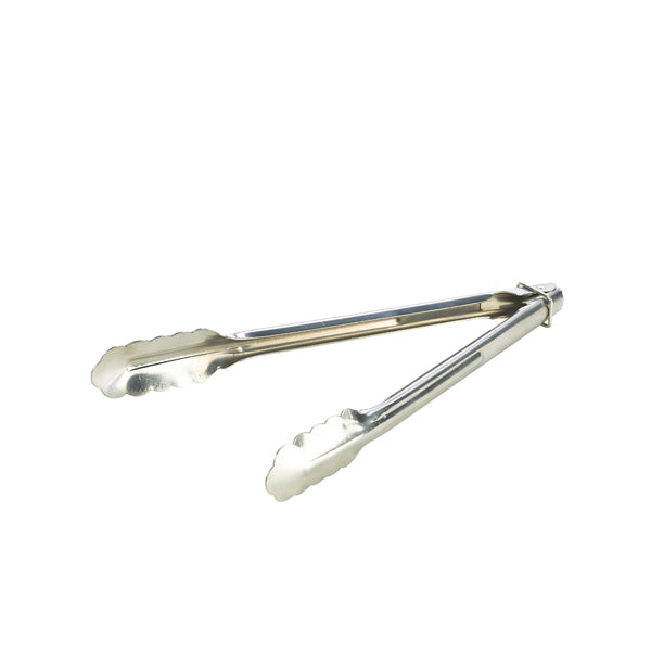 Heavy Duty S/St All Purpose Tongs 12''