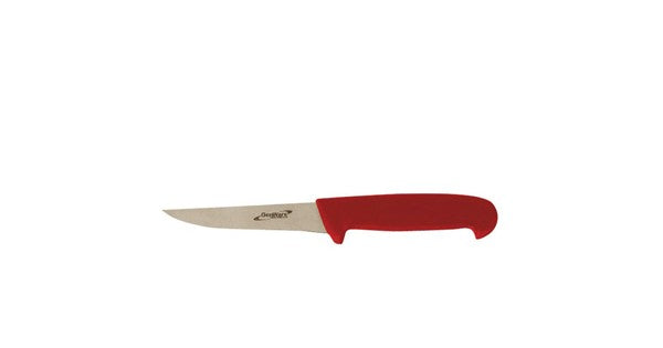 Genware 5" Rigid Boning Knife Red