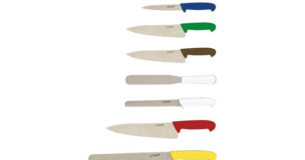 10 Piece Colour Coded Knife Set + Knife Case