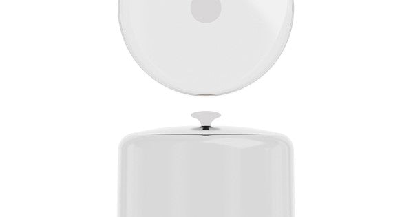 Clear PC Dome Lid With White Handle 26.5 x 16.2cm