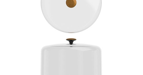 Clear PC Dome Lid With Copper Handle 26.5 x 16.2cm