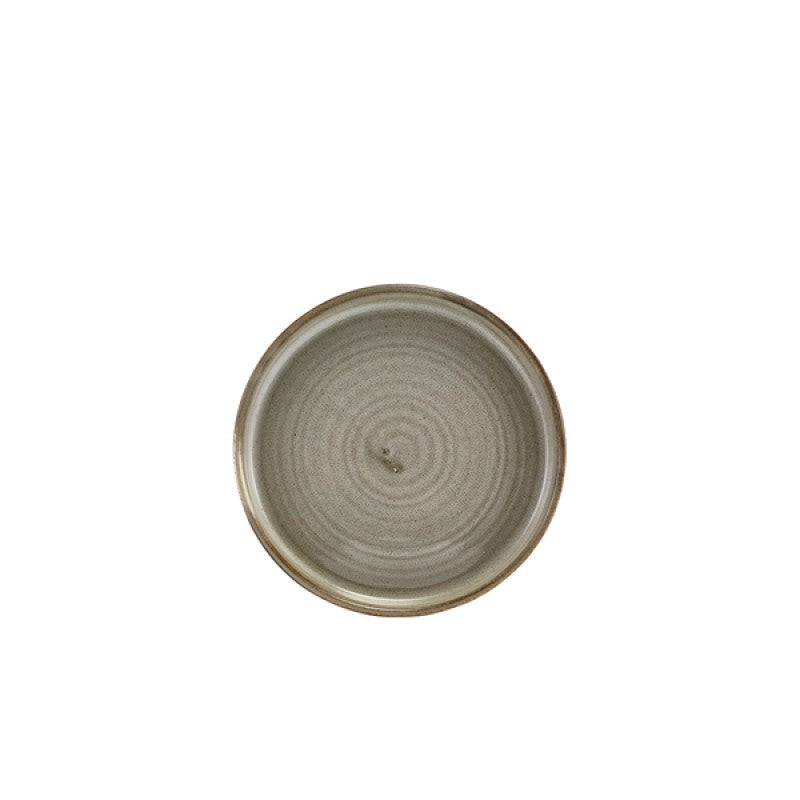 Terra Porcelain Grey Low Presentation Plate 14cm