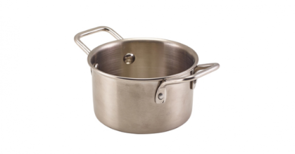 GenWare Mini Stainless Steel Casserole Dish 10 x 5.8cm