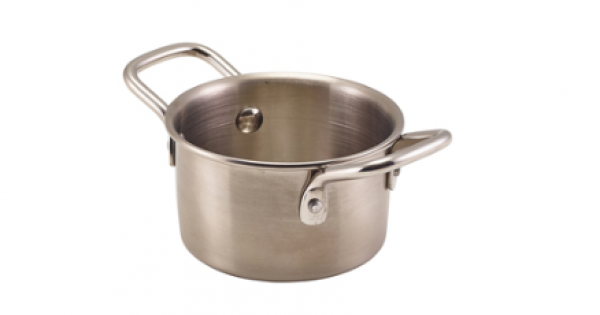 GenWare Mini Stainless Steel Casserole Dish 9.2 x 5.2cm