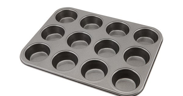 Carbon Steel Non-Stick 12 Cup Muffin Tray