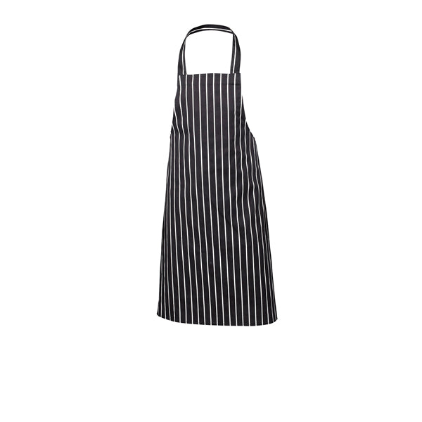 Navy Butchers Stripe Bib Apron 70cm X 100cm