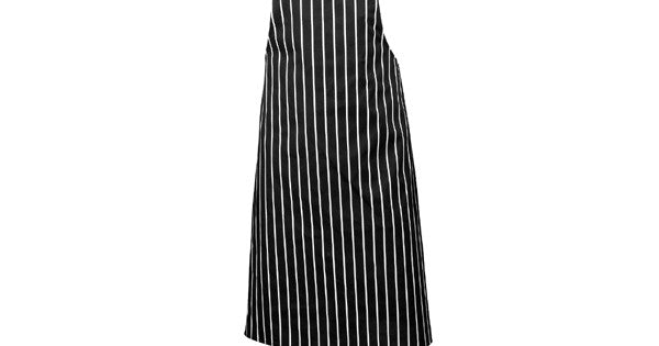 Black Butchers Stripe Bib Apron 70x100cm