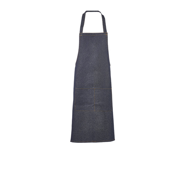 Unwashed Denim Bib Apron 70 x 90cm
