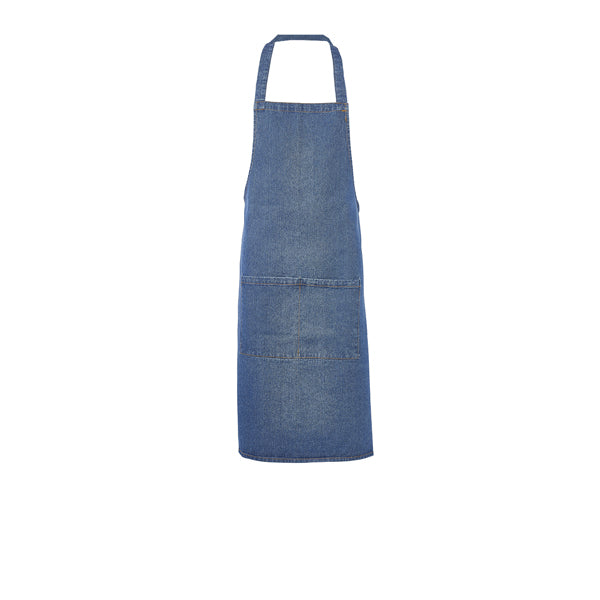 Washed Denim Bib Apron 70 x 90cm