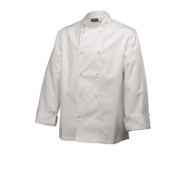 Basic Stud Jacket (Long Sleeve) White M Size