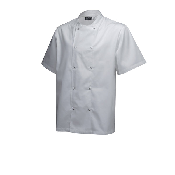 Basic Stud Jacket (Short Sleeve) White L Size