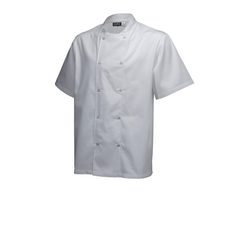 Basic Stud Jacket (Short Sleeve) White L Size