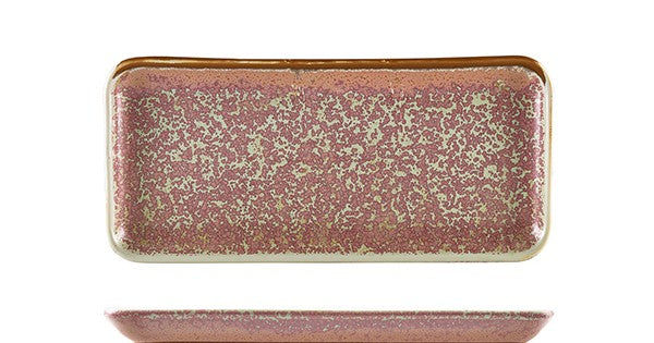 Terra Porcelain Rose Narrow Rectangular Platter 27 x 12.5cm