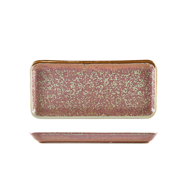Terra Porcelain Rose Narrow Rectangular Platter 27 x 12.5cm