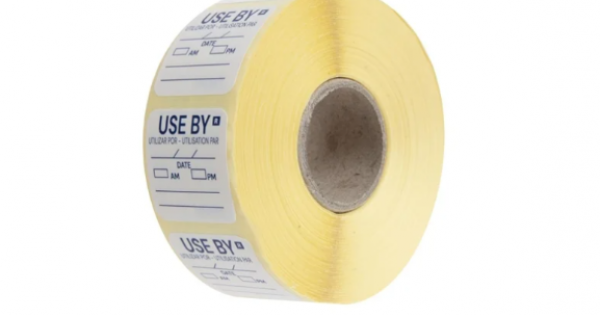 Hygiplas Removable Use by Food Prep Label 1\'\' (Roll 1000)