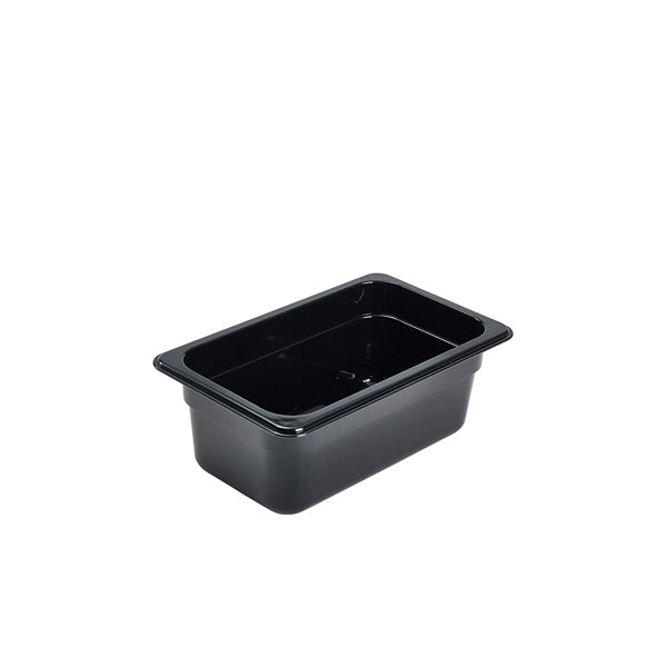 1/4 -Polycarbonate GN Pan 100mm Black