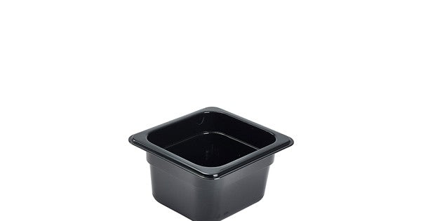 1/6 -Polycarbonate GN Pan 100mm Black