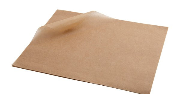 Greaseproof Paper Brown 25 x 20cm