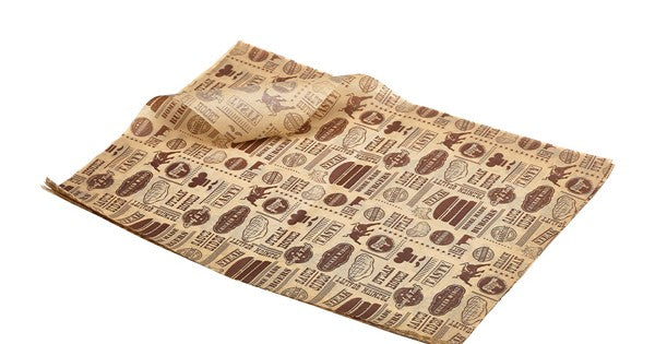 Greaseproof Paper Steak House Design 25 x 35cm