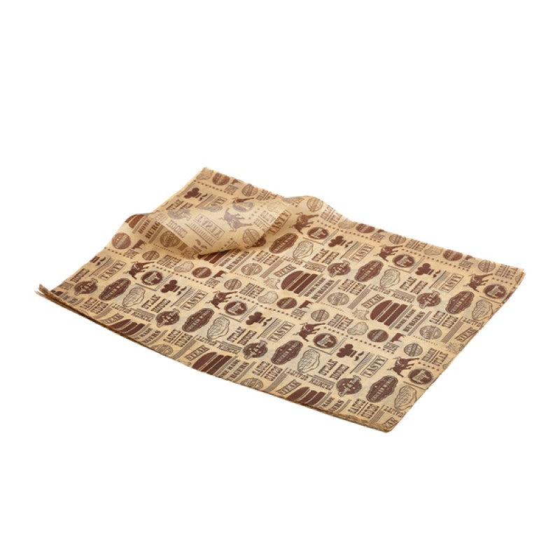 Greaseproof Paper Steak House Design 25 x 35cm