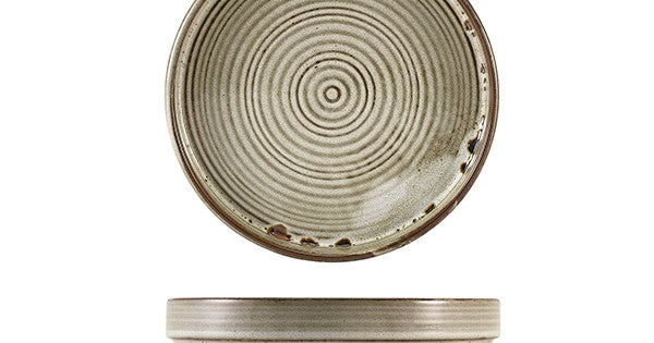 Terra Porcelain Grey Presentation Plate 18cm