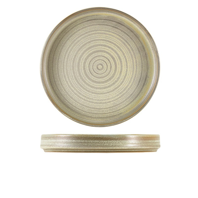 Terra Porcelain Matt Grey Presentation Plate 26cm