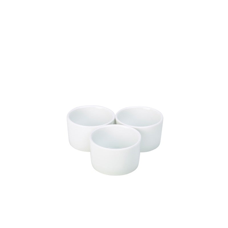 Genware Porcelain Contemporary Smooth Ramekin 8cm/ 3"