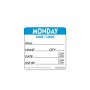 50mm Sunday Removable Day Label (500)