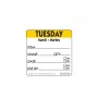50mm Sunday Removable Day Label (500)