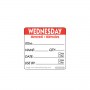 50mm Sunday Removable Day Label (500)