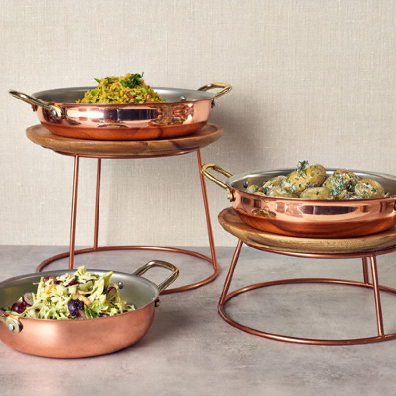 GenWare Copper Anti-Slip Round Buffet Riser 18cm