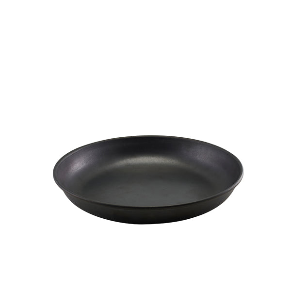 GenWare Black Vintage Steel Coupe Plate 24cm