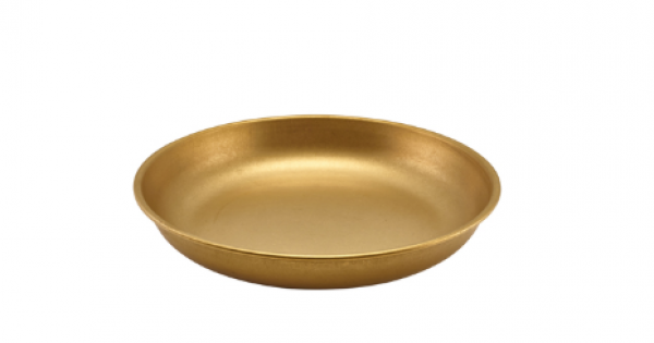 GenWare Gold Vintage Steel Coupe Plate 24cm