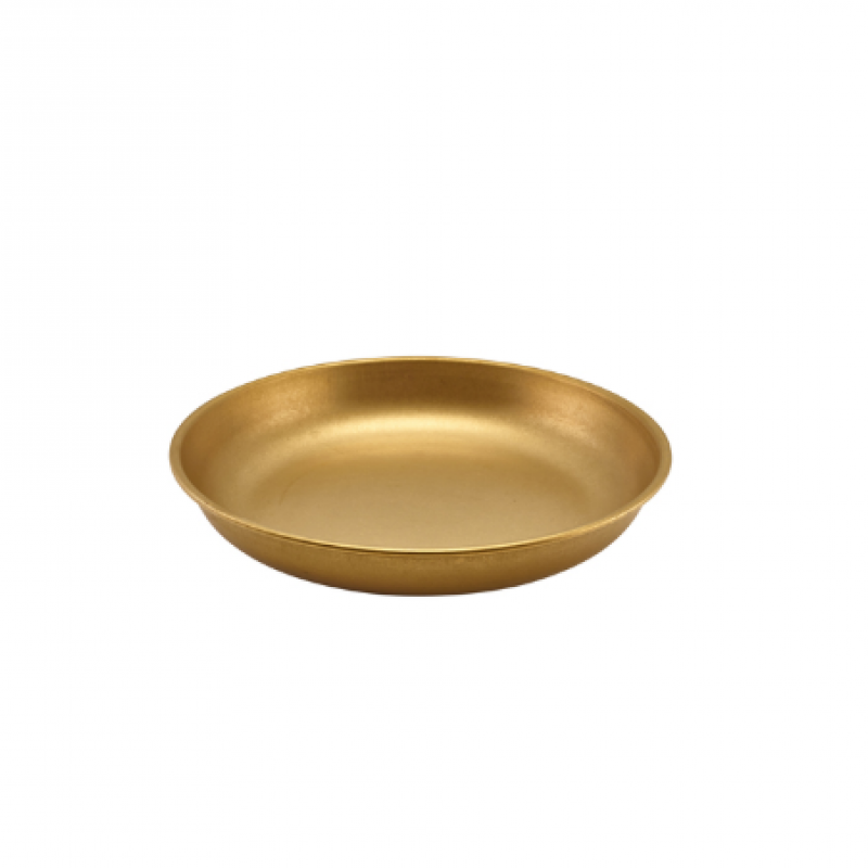 GenWare Gold Vintage Steel Coupe Plate 24cm