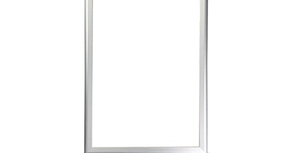 Genware Silver A4 Snap Frame