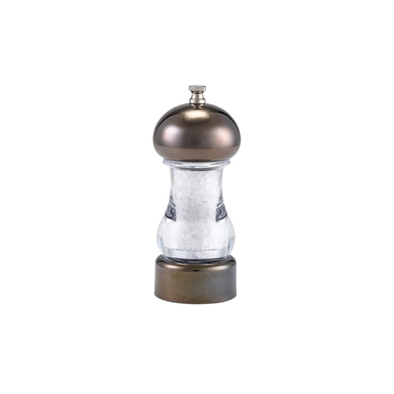 GenWare Gun Metal & Acrylic Salt/ Pepper Grinder 14cm